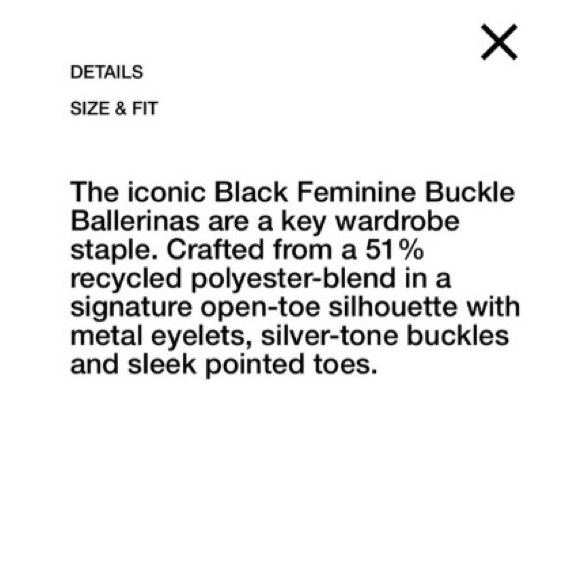 GANNI 🖤 Chunky Buckle Slingback Ballerina Flats - Picture 5 of 16